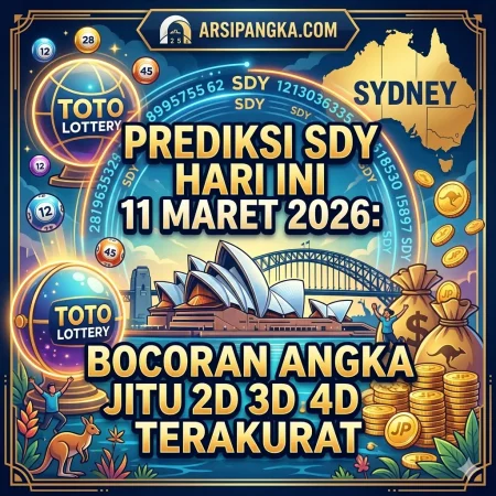Prediksi SDY Hari Ini 11 Maret 2026: Bocoran Angka Jitu 2D 3D 4D Terakurat dan Trik Tembus JP Paus