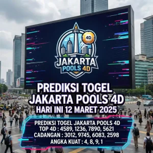 Arsipangka - Prediksi Togel Jakarta Pools 4D Hari Ini