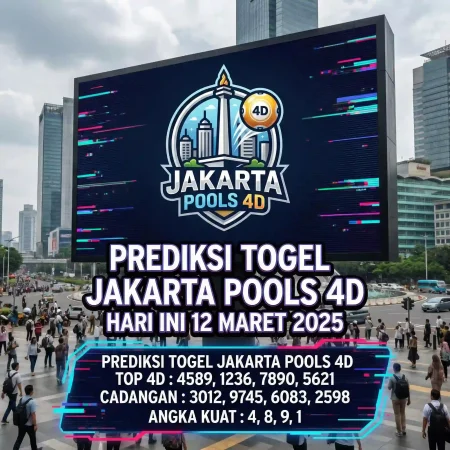 Prediksi Togel Jakarta Pools 4D Hari Ini Akurat | Bocoran Jitu