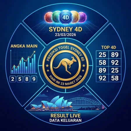 Prediksi Togel Sydney 4D Hari Ini Paling Akurat & Angka Jitu