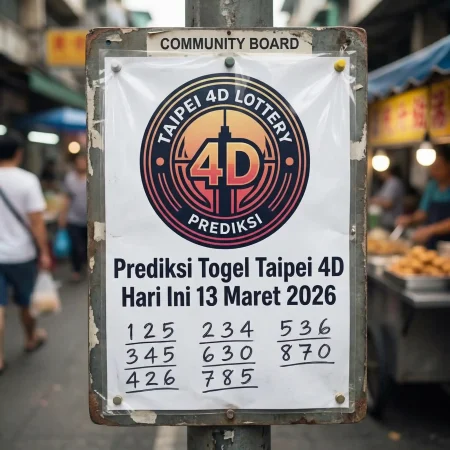 Prediksi Togel Taipei 4D Hari Ini Paling Akurat & Bocoran Angka