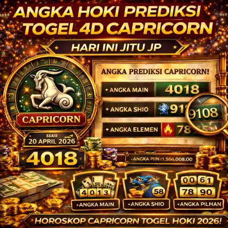 Angka Hoki Prediksi Togel 4D Capricorn Hari Ini Jitu JP