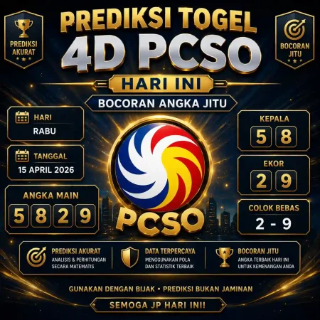 Prediksi Togel 4d Pcso Hari Ini : Bocoran Angka Jitu