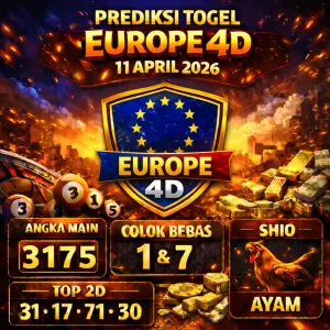Arsipangka - Prediksi Togel Europe 4D Hari Ini Hari Ini
