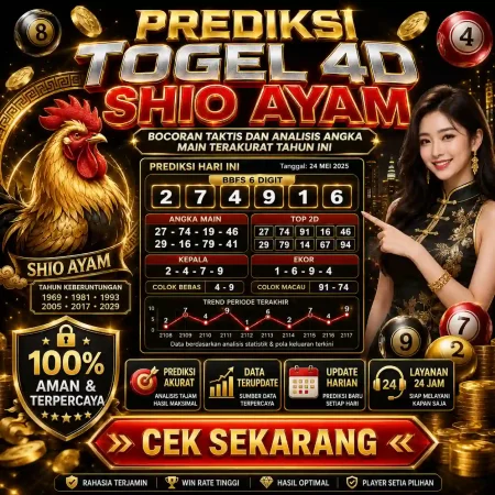 Prediksi Togel 4D Shio Ayam: Bocoran Taktis dan Analisis Angka Main Terakurat Tahun Ini