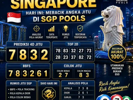 Prediksi Togel 4d Singapore Hari Ini: Meracik Angka Jitu di SGP Pools