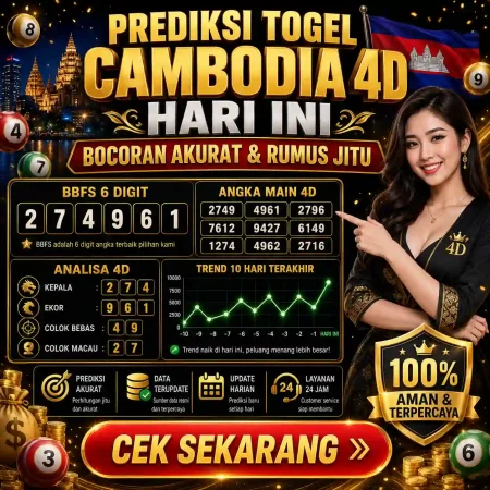 Prediksi Togel Cambodia 4D Hari Ini: Bocoran Akurat & Rumus Jitu