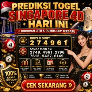 Arsipangka - Tabel angka main dan bocoran prediksi togel Singapore 4D hari ini jitu dan akurat